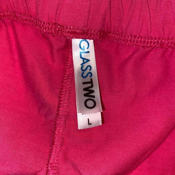 GlassTWO Juniors Large Pink & White Running Shorts (Never Worn) - Picture 5 of 6